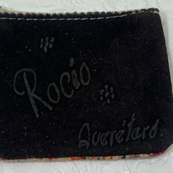 Small Rocio Woven Change Purse Mini Pouch Bag Wallet Mexican Children Print - Picture 7 of 7